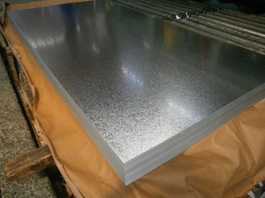 ورق آهن گالوانیزه Gi صفر Spangle 1219 * 2438mm 1250 * 2500mm