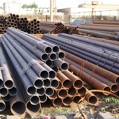 Q235/Q355 S235/S355 Ss400 لوله فولاد کربن گالوانیزه نقاشی سیاه دیوار 1.65mm تا 25mm