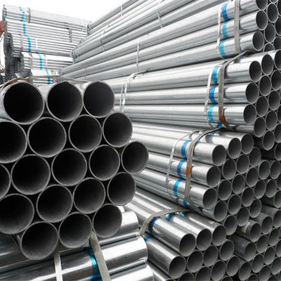 ASTM A36 لوله های گالوانیزه فولادی بدون درز گرد با پوشش روی 200-500g/m2