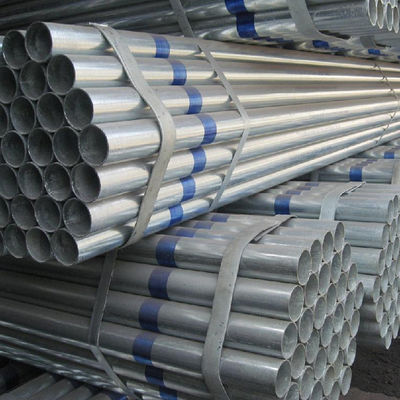 BS 1387 ASTM A53 لوله فولاد گالوانیزه Gi لوله داربست روی 40-600g / M2